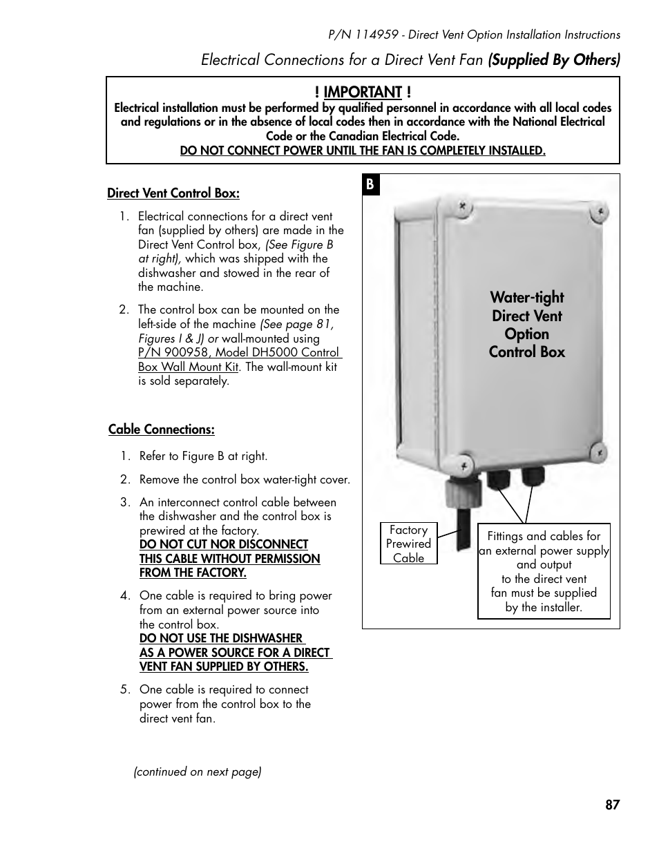 CHAMPION DH5000 Single Source Gas Door Machine Manual User Manual | Page 95 / 122