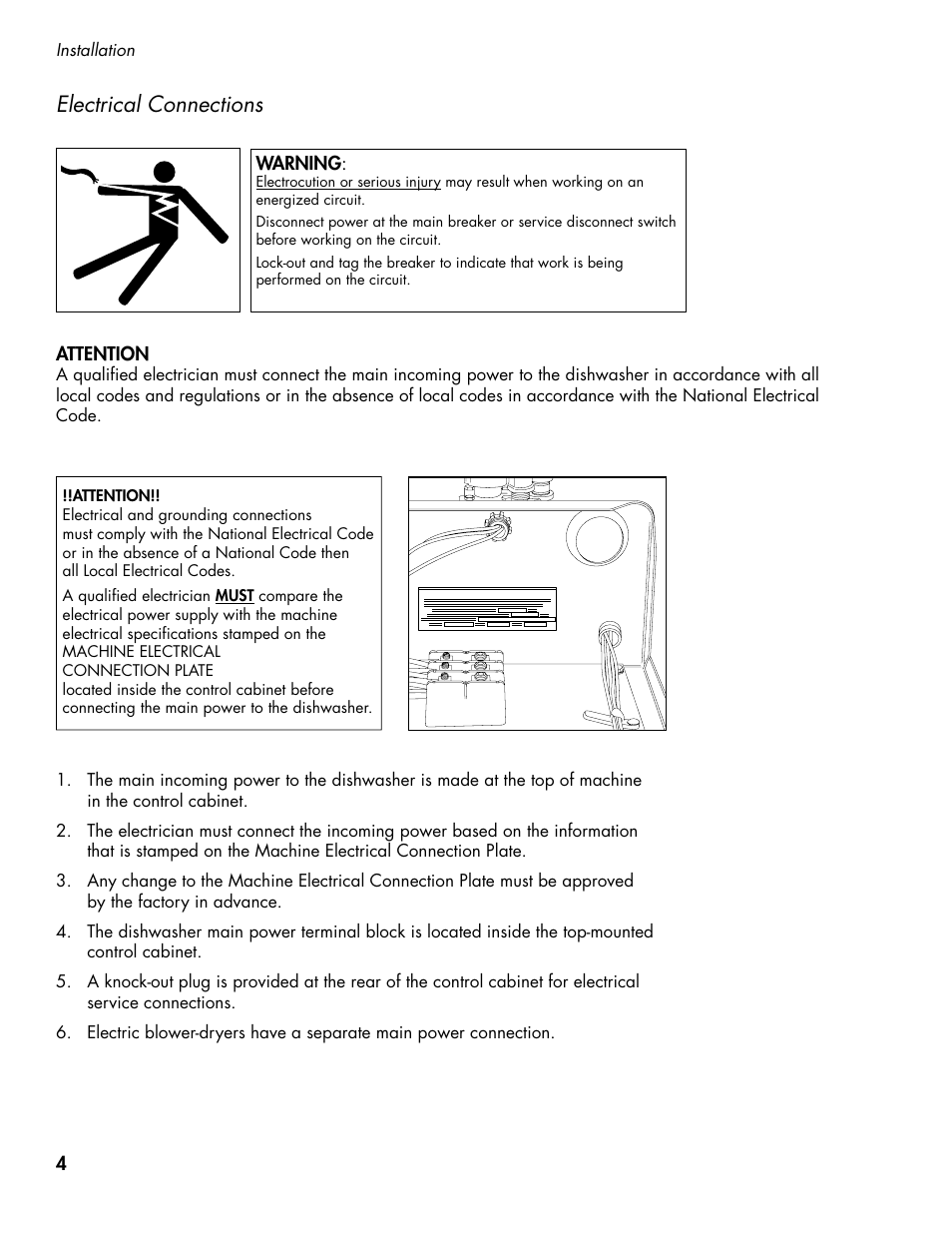Electrical connections | CHAMPION CH66 Manual User Manual | Page 12 / 104
