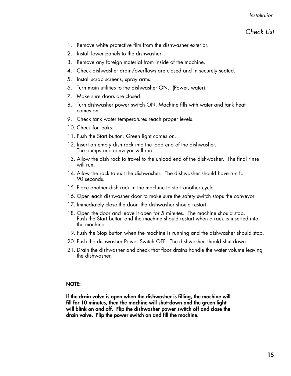 Check list | CHAMPION CH66 Manual User Manual | Page 23 / 104