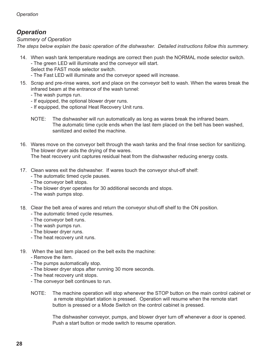 Operation | CHAMPION EEUCCW8 User Manual | Page 36 / 202