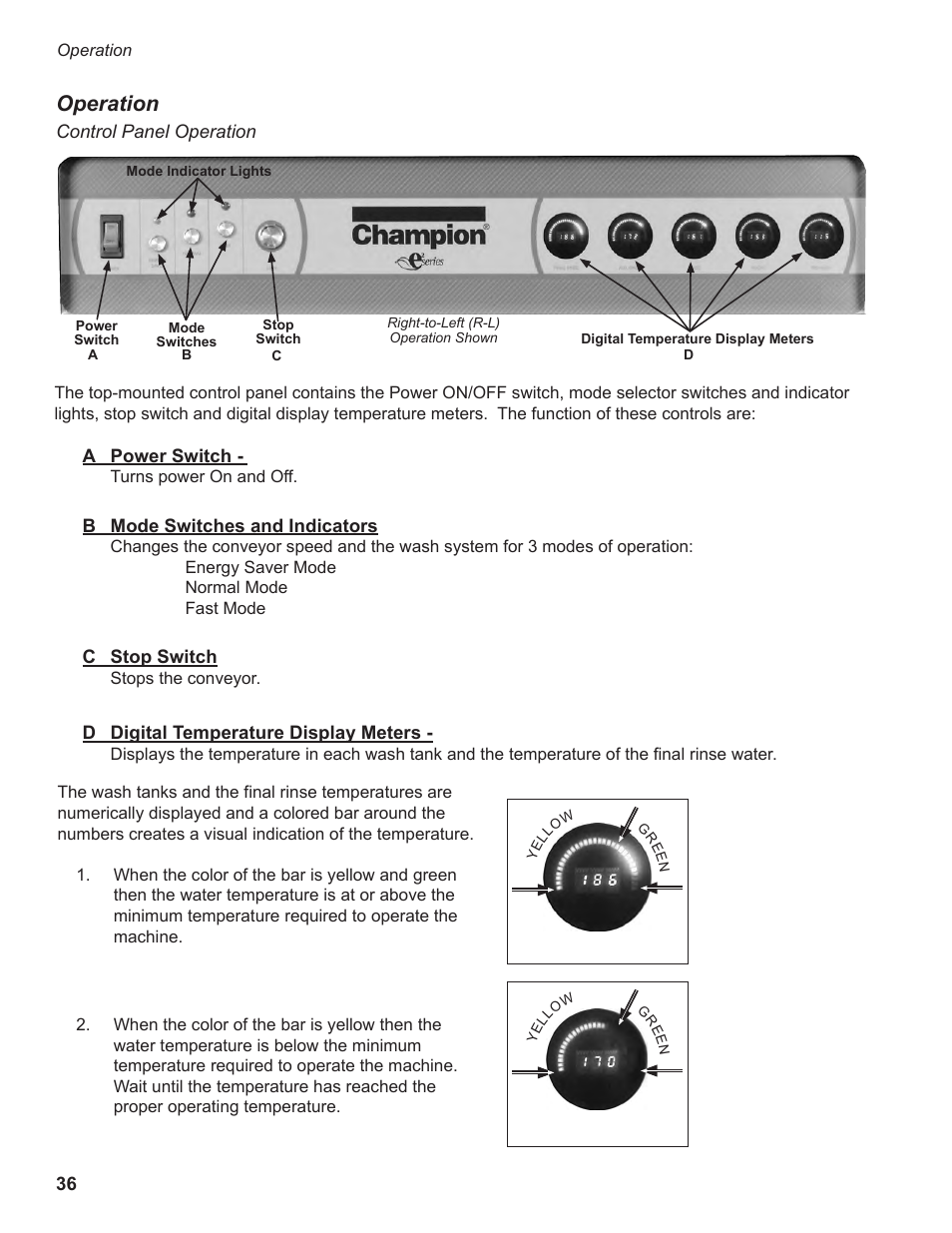 Operation | CHAMPION EEUCCW8 User Manual | Page 44 / 202