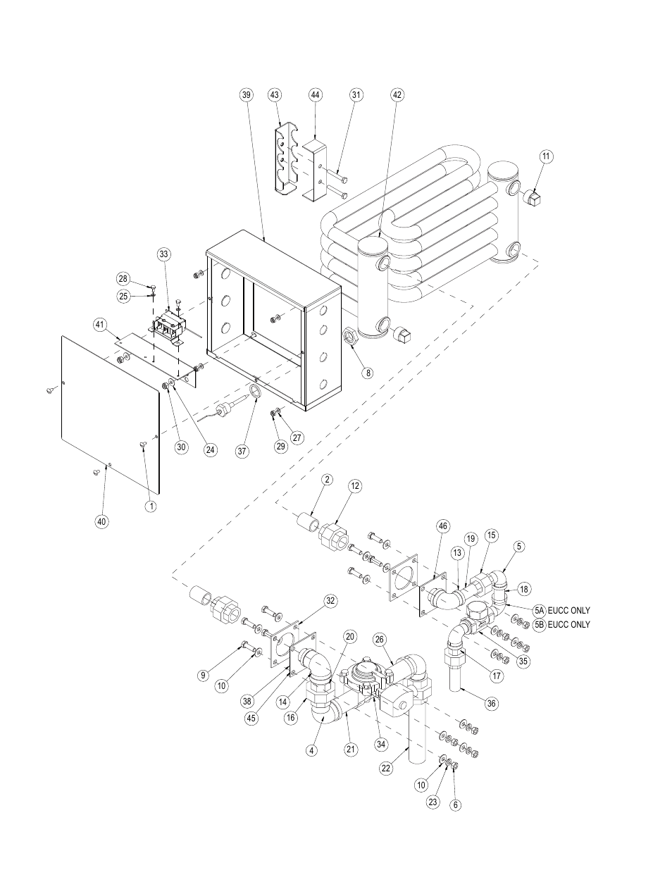 Steam coil heat installation auxiliary,15-30 psi | CHAMPION EUCCW Series User Manual | Page 136 / 230
