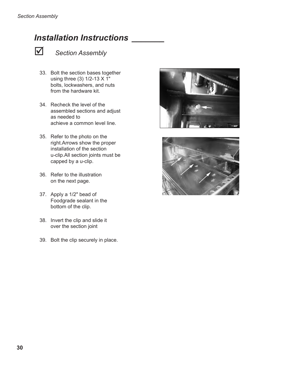Installation instructions | CHAMPION EUCCW Series User Manual | Page 38 / 230