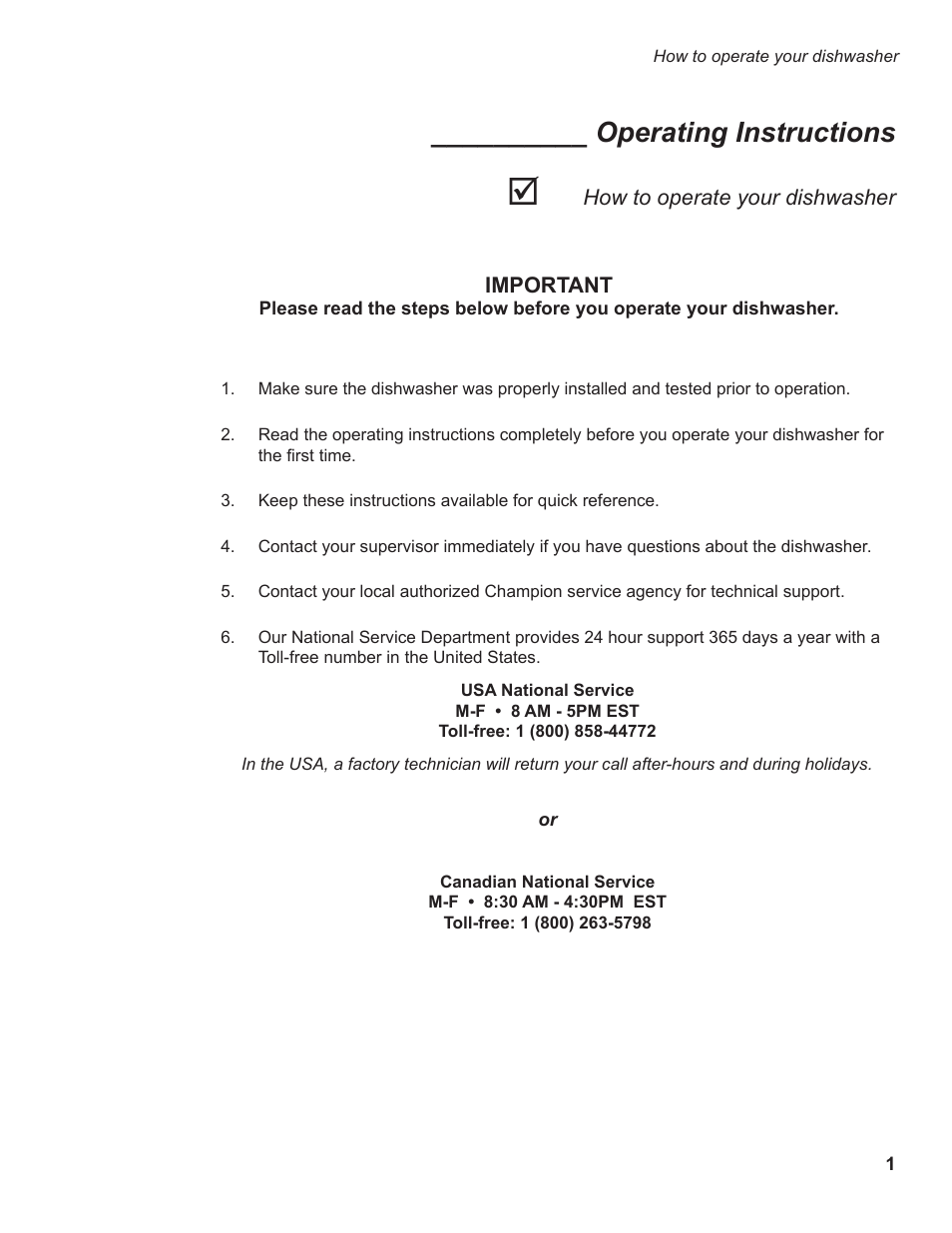 20_h_05211, Operating instructions | CHAMPION EUCCW Series User Manual | Page 9 / 230