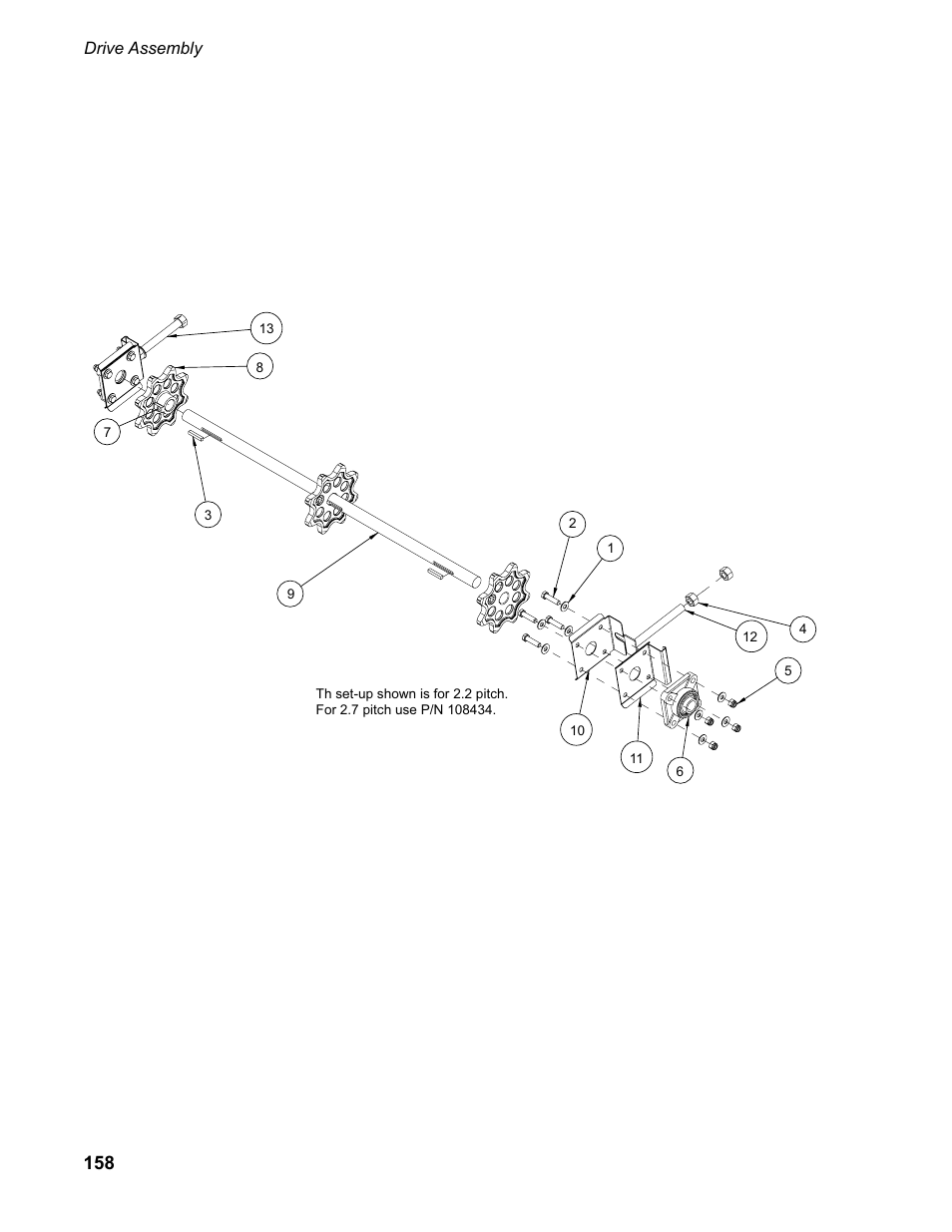 Drive assembly | CHAMPION EUCC Series User Manual | Page 166 / 230