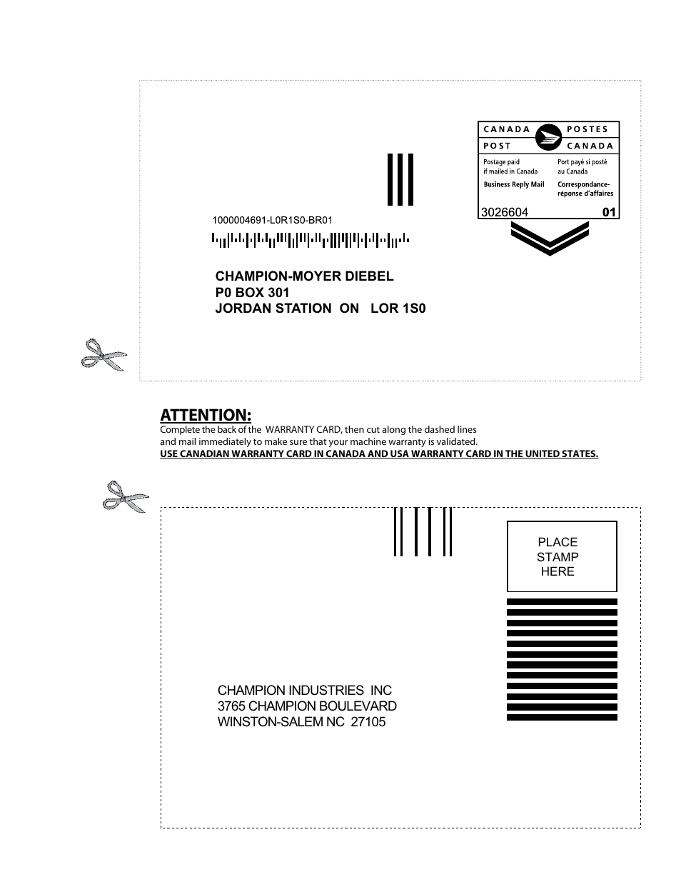 Attention | CHAMPION EUCC Series User Manual | Page 3 / 230