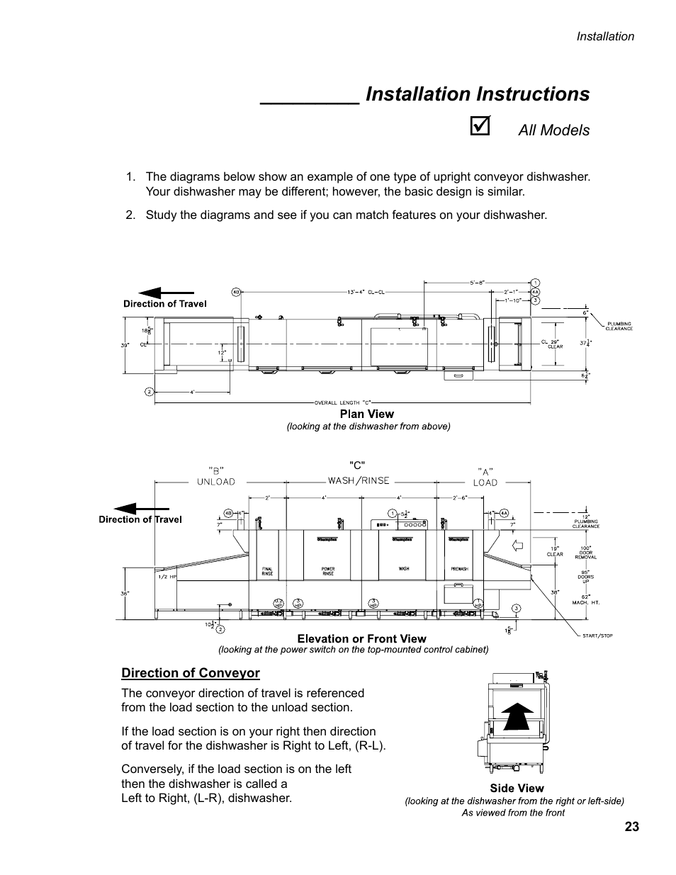 Installation instructions | CHAMPION EUCC Series User Manual | Page 31 / 230