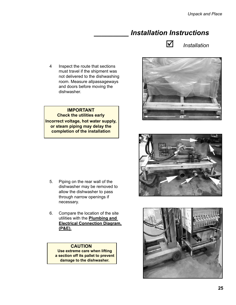 Installation instructions | CHAMPION EUCC Series User Manual | Page 33 / 230