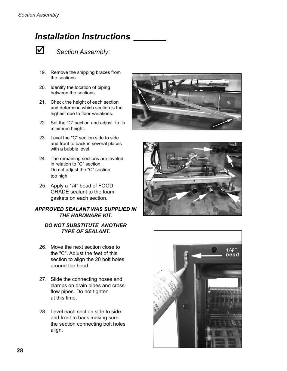 Installation instructions | CHAMPION EUCC Series User Manual | Page 36 / 230