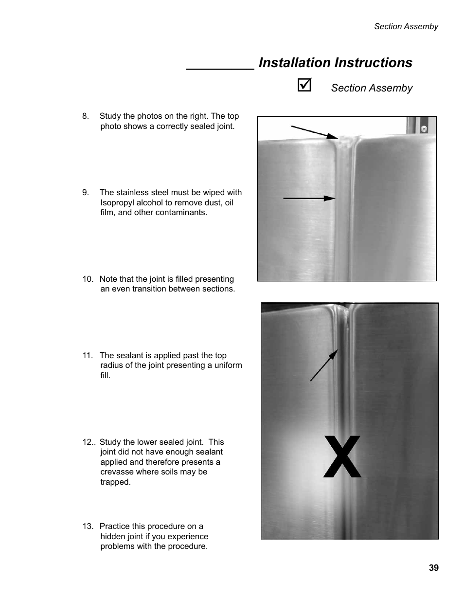 Installation instructions | CHAMPION EUCC Series User Manual | Page 47 / 230