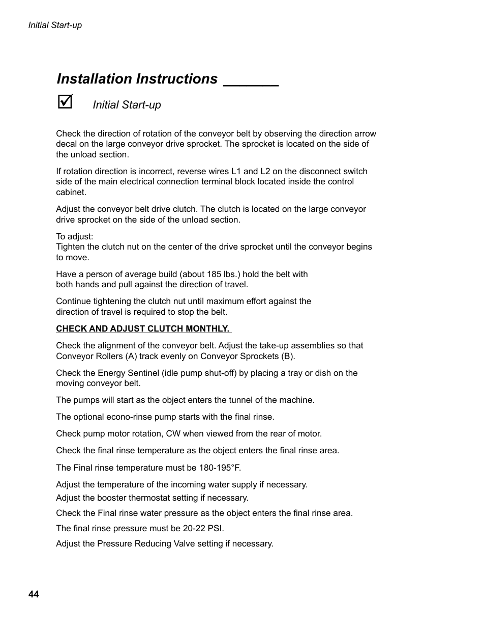 Installation instructions | CHAMPION EUCC Series User Manual | Page 52 / 230