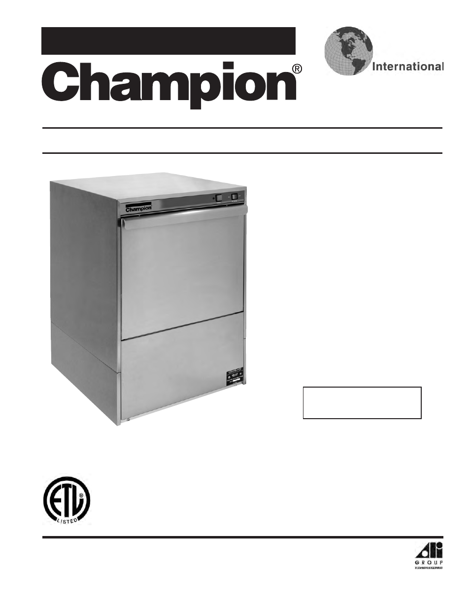 CHAMPION IUH351 User Manual | 92 pages