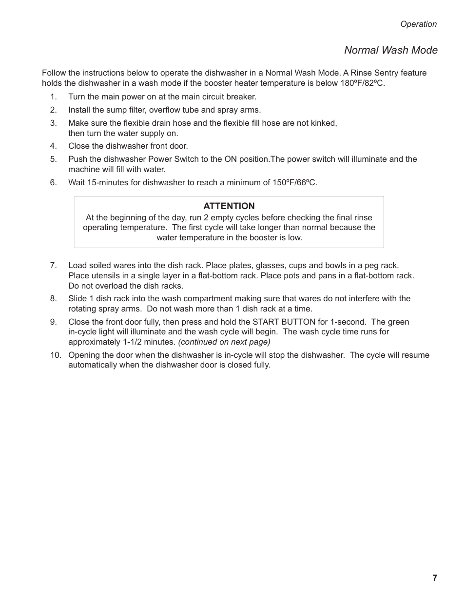 Normal wash mode | CHAMPION IUH351 User Manual | Page 13 / 92