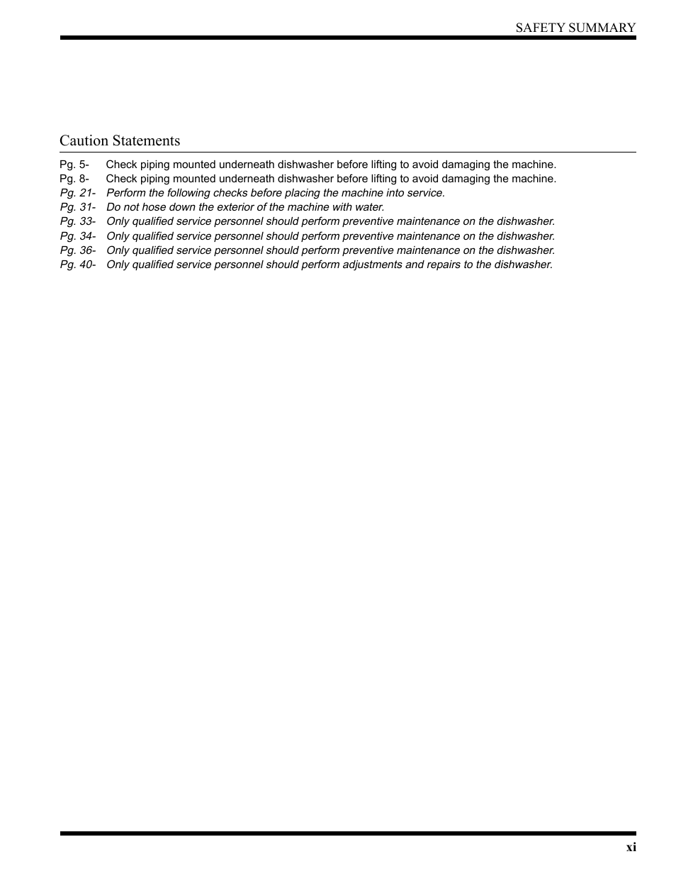 Caution statements | CHAMPION USN72 User Manual | Page 13 / 192