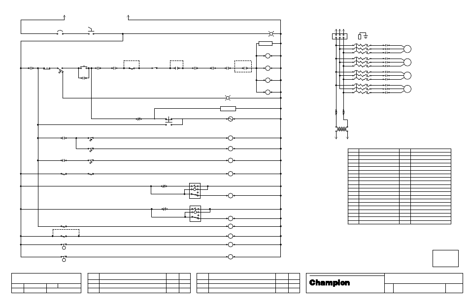 Steam usn-72, Arevised thermostat contact logic 13july00 jcn, Brevised symbols and wire numbers 23oct03 jam | CHAMPION USN72 User Manual | Page 149 / 192