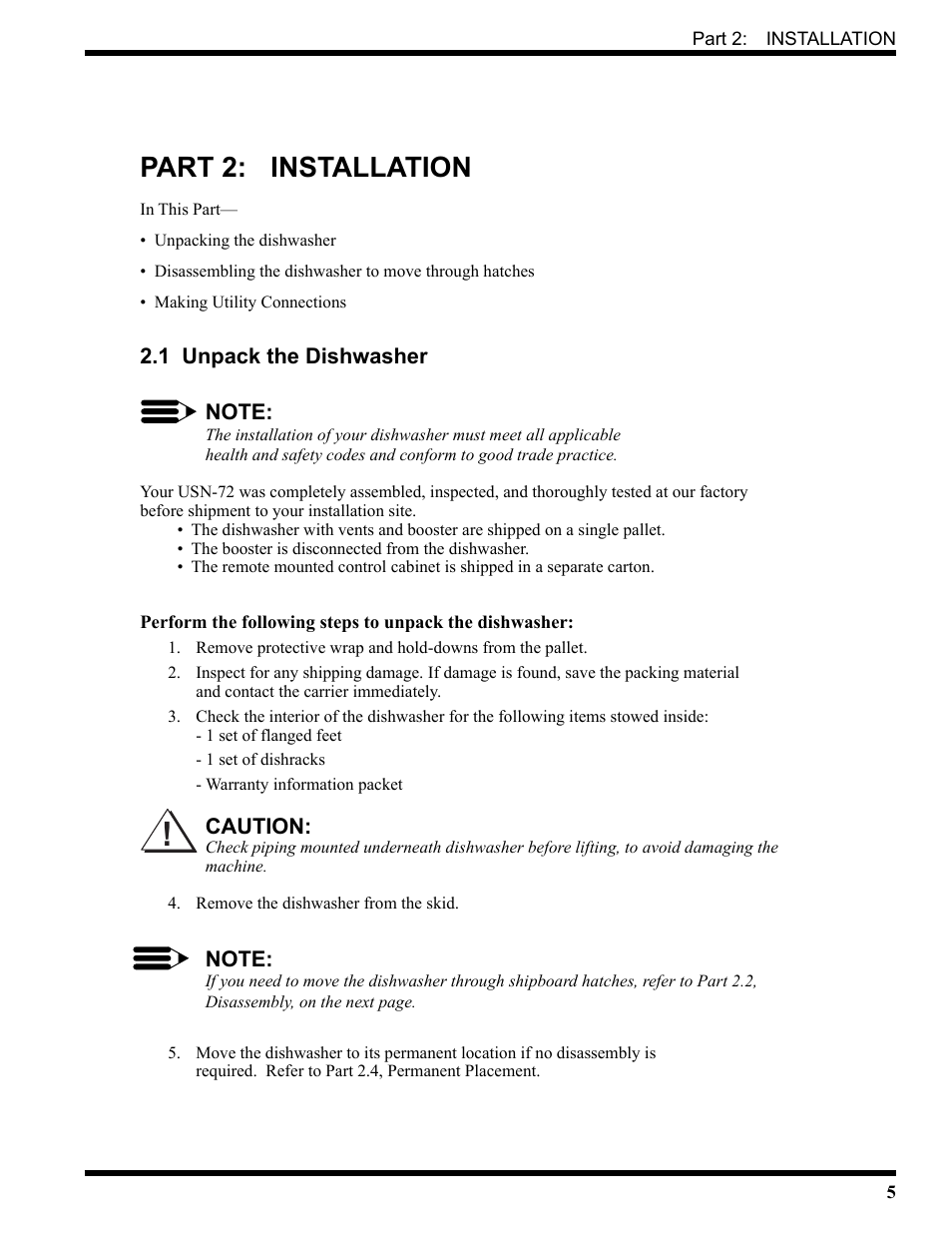 Part 2: installation | CHAMPION USN72 User Manual | Page 23 / 192