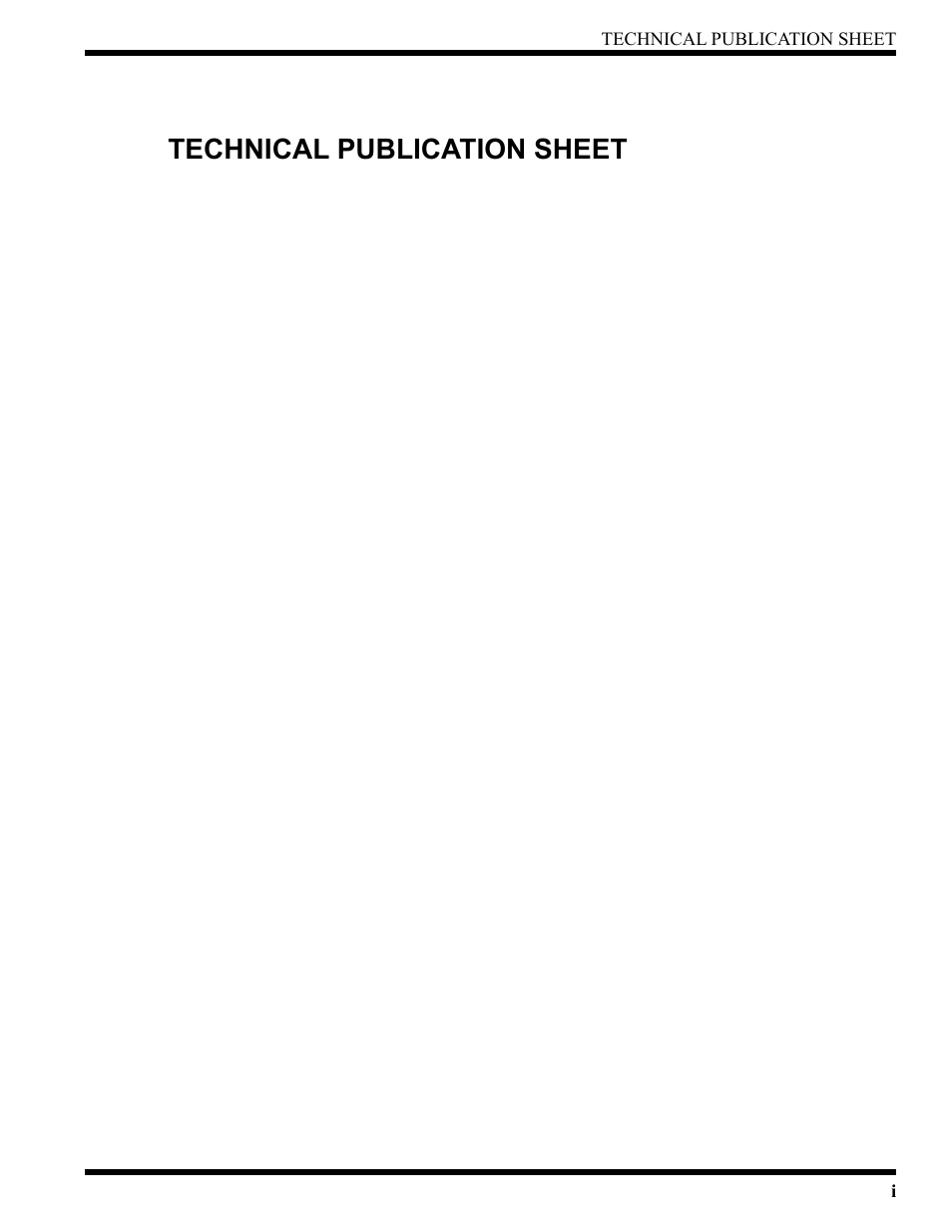 Technical publication sheet | CHAMPION USN72 User Manual | Page 3 / 192