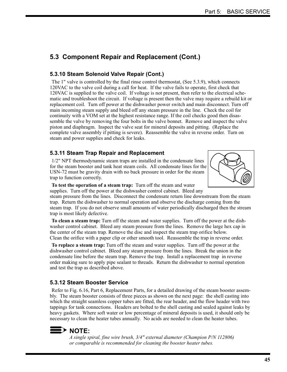 3 component repair and replacement (cont.) | CHAMPION USN72 User Manual | Page 63 / 192