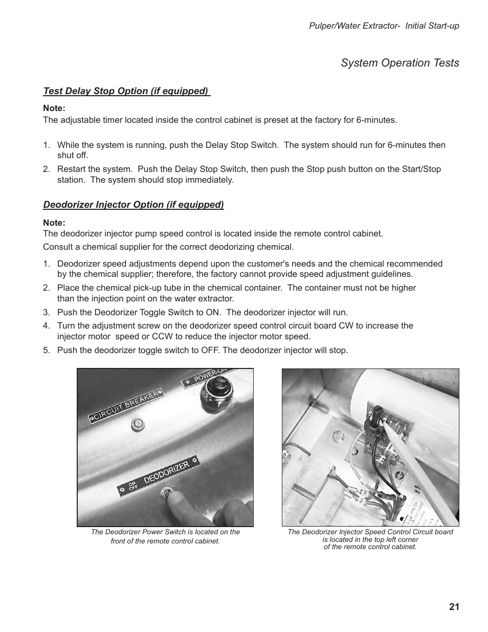System operation tests | CHAMPION P7-30 Manual User Manual | Page 29 / 72