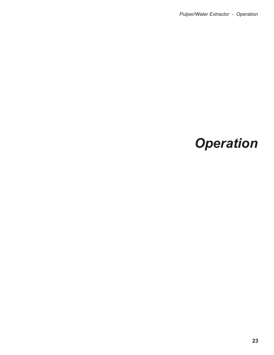 Operation | CHAMPION P7-30 Manual User Manual | Page 31 / 72