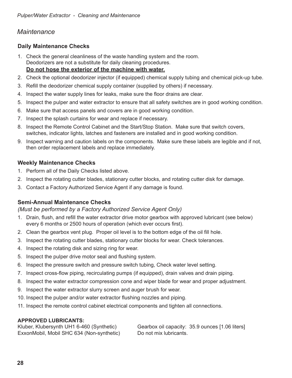 Maintenance | CHAMPION P7-30 Manual User Manual | Page 36 / 72