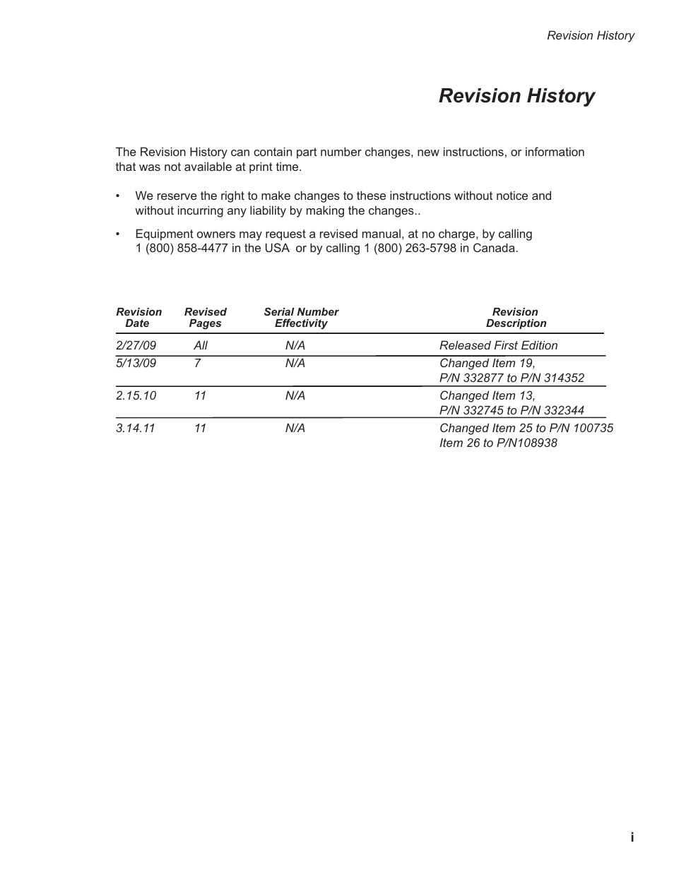 Cctiiv_31411, Revision history | CHAMPION CCT Table System User Manual | Page 5 / 20