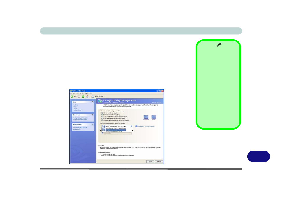 Display devices (nvidia) | chiliGREEN 17 M670SU MK2 User Manual | Page 187 / 224