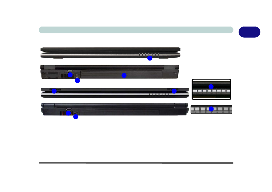 System map: front & rear views, System map: front & rear views -13 | chiliGREEN 17 M670SU MK2 User Manual | Page 33 / 224