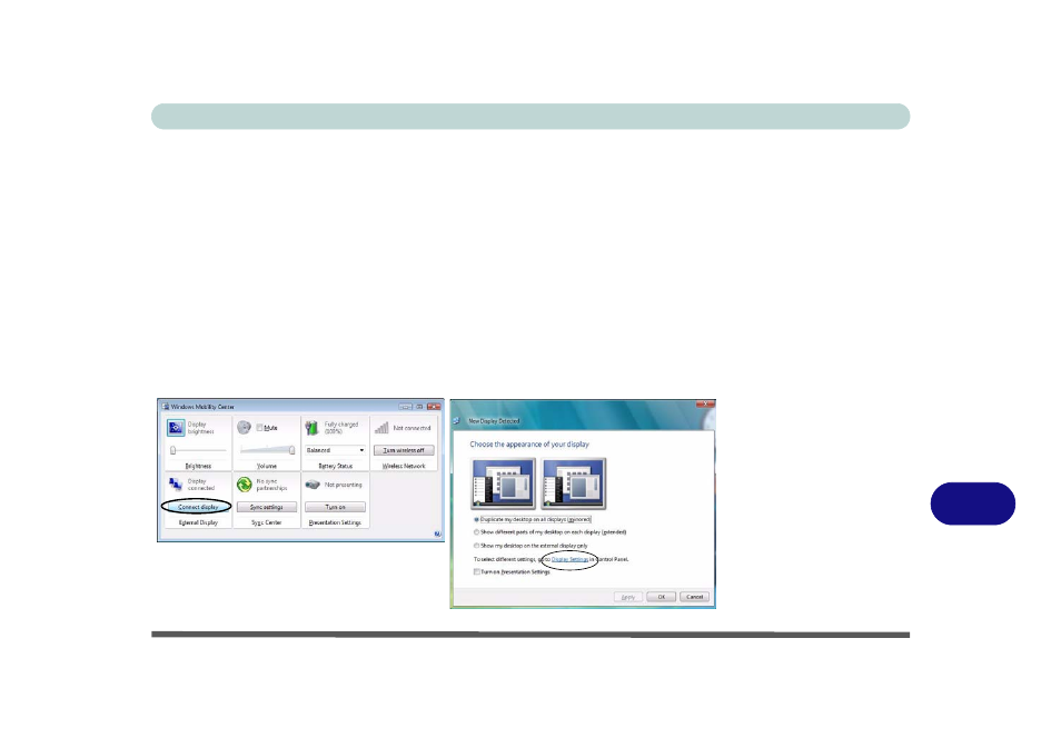 Attaching other displays | chiliGREEN 15 4 M665S User Manual | Page 133 / 190