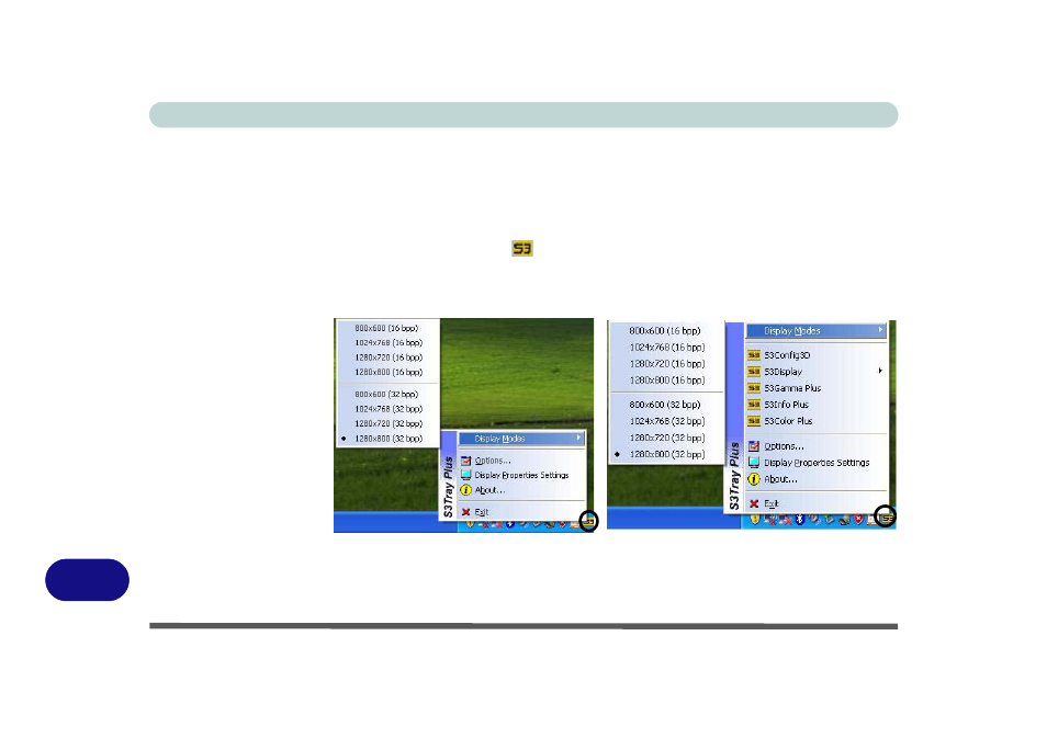 Via video driver controls, Via s3tray plus utility, Via video driver con | D - 12 | chiliGREEN 15 4 M665S User Manual | Page 156 / 190