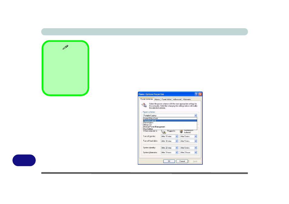 Power schemes, Check it | chiliGREEN 15 4 M665S User Manual | Page 164 / 190