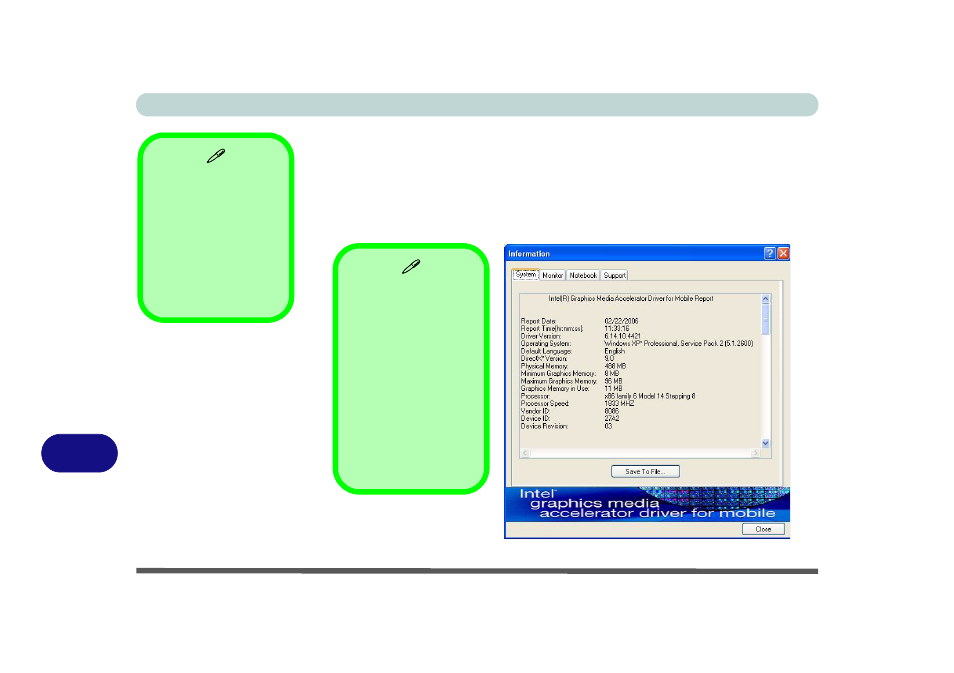 Dynamic video memory technology, Dynamic video memory technology” on | chiliGREEN 15 4 M665NC User Manual | Page 136 / 154