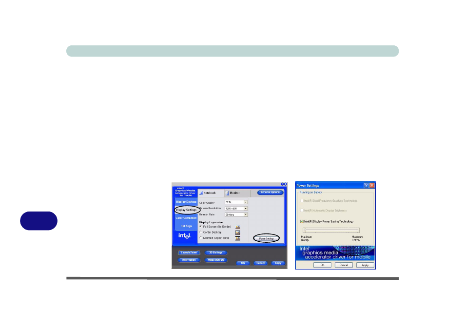 Power settings | chiliGREEN 15 4 M665NC User Manual | Page 146 / 154