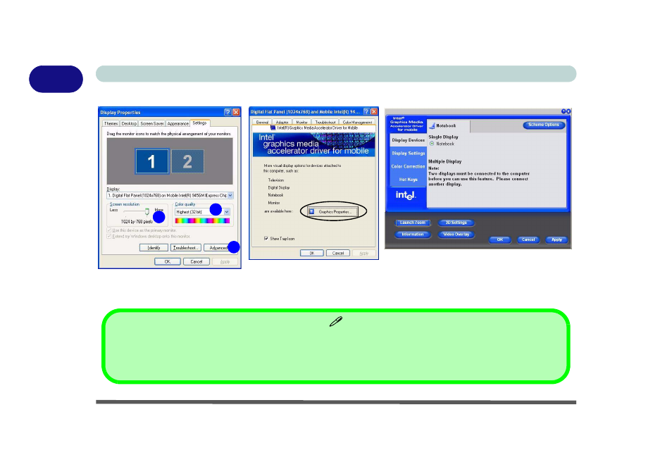 Display & graphics properties, Display & graphics properties -16 | chiliGREEN 15 4 M665NC User Manual | Page 36 / 154