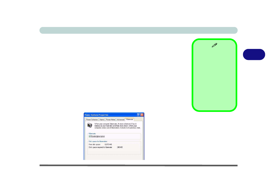 Stand by, Hibernate, Stand by -7 hibernate -7 | chiliGREEN 15 4 M665NC User Manual | Page 61 / 154