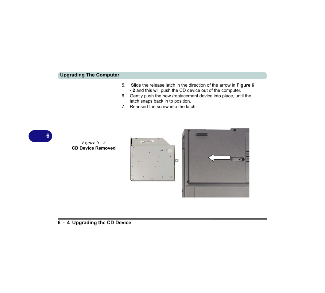 Figure 6 - 2 cd device removed | chiliGREEN D620S U User Manual | Page 147 / 209