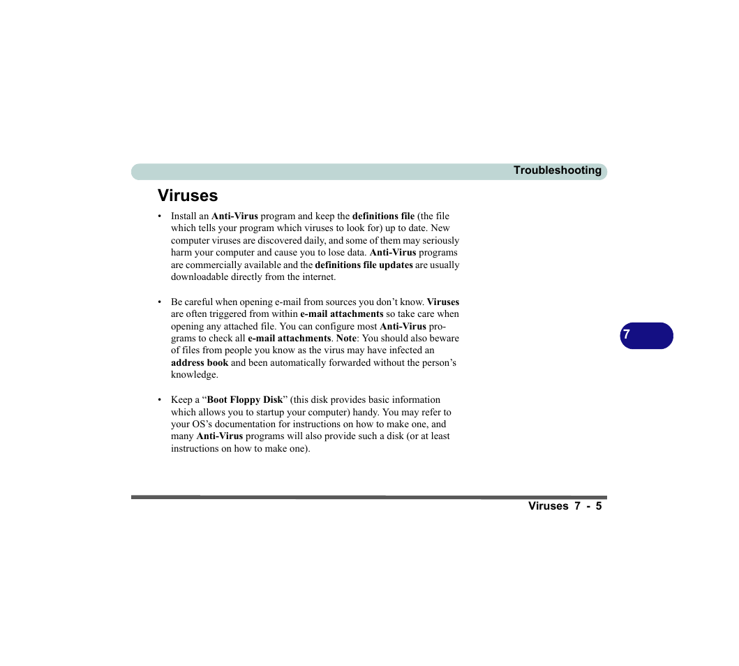 Viruses, Viruses -5 | chiliGREEN D620S U User Manual | Page 162 / 209