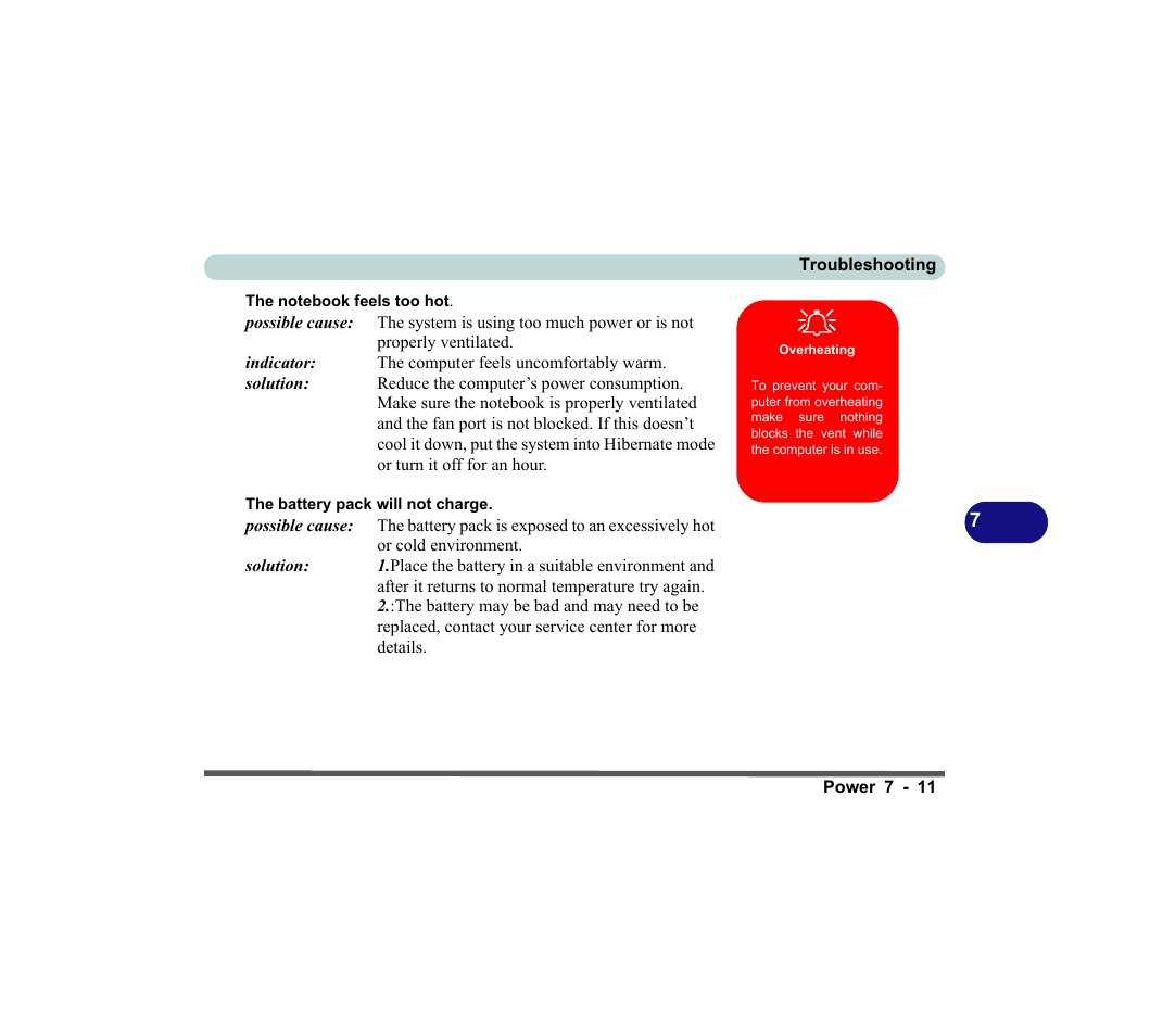 Overheating | chiliGREEN D620S U User Manual | Page 168 / 209