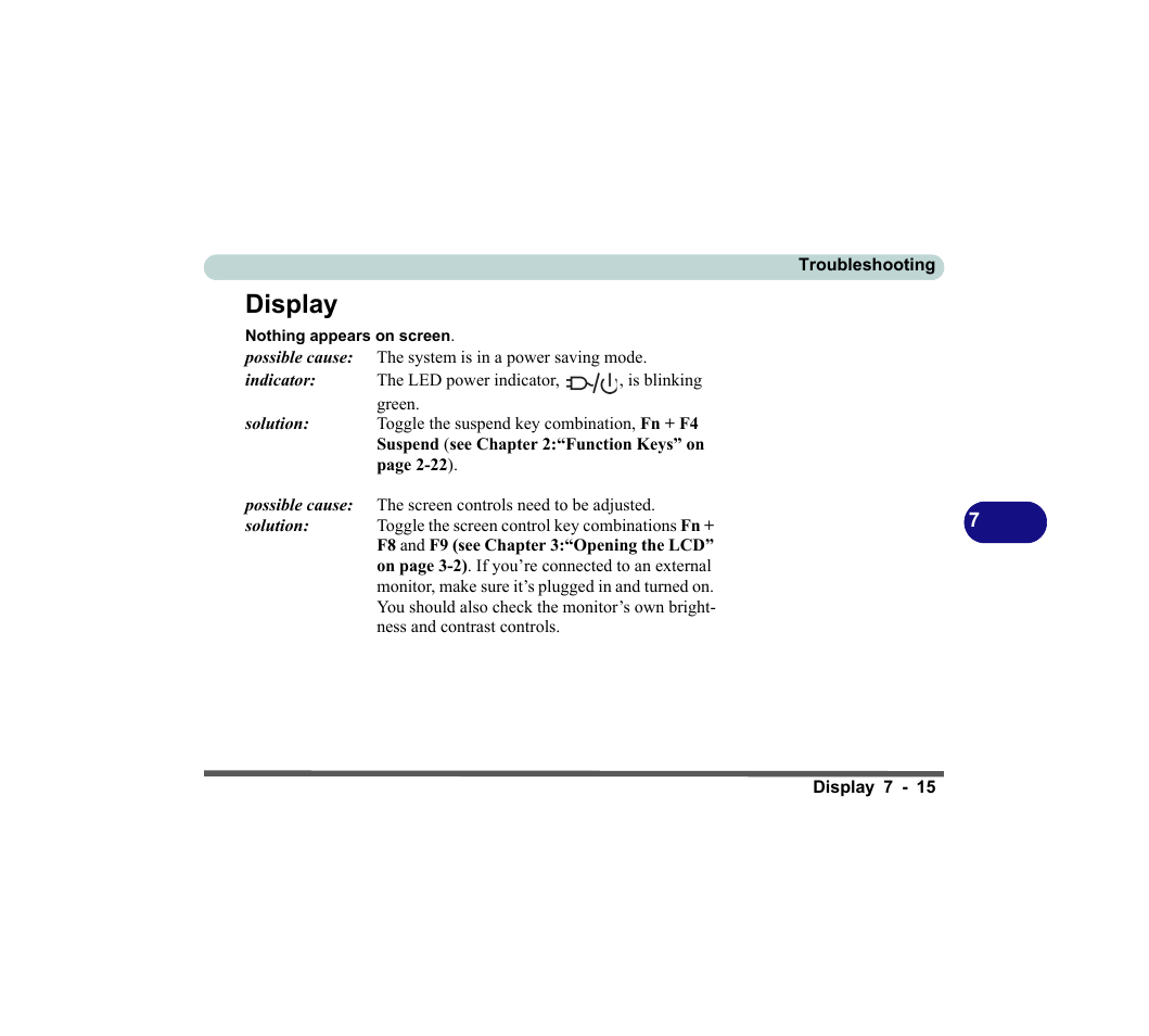 Display, Display -15 | chiliGREEN D620S U User Manual | Page 172 / 209
