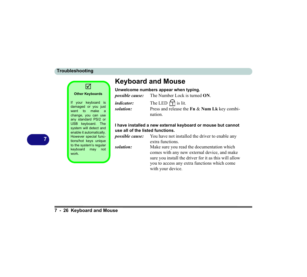 Keyboard and mouse, Keyboard and mouse -26 | chiliGREEN D620S U User Manual | Page 183 / 209