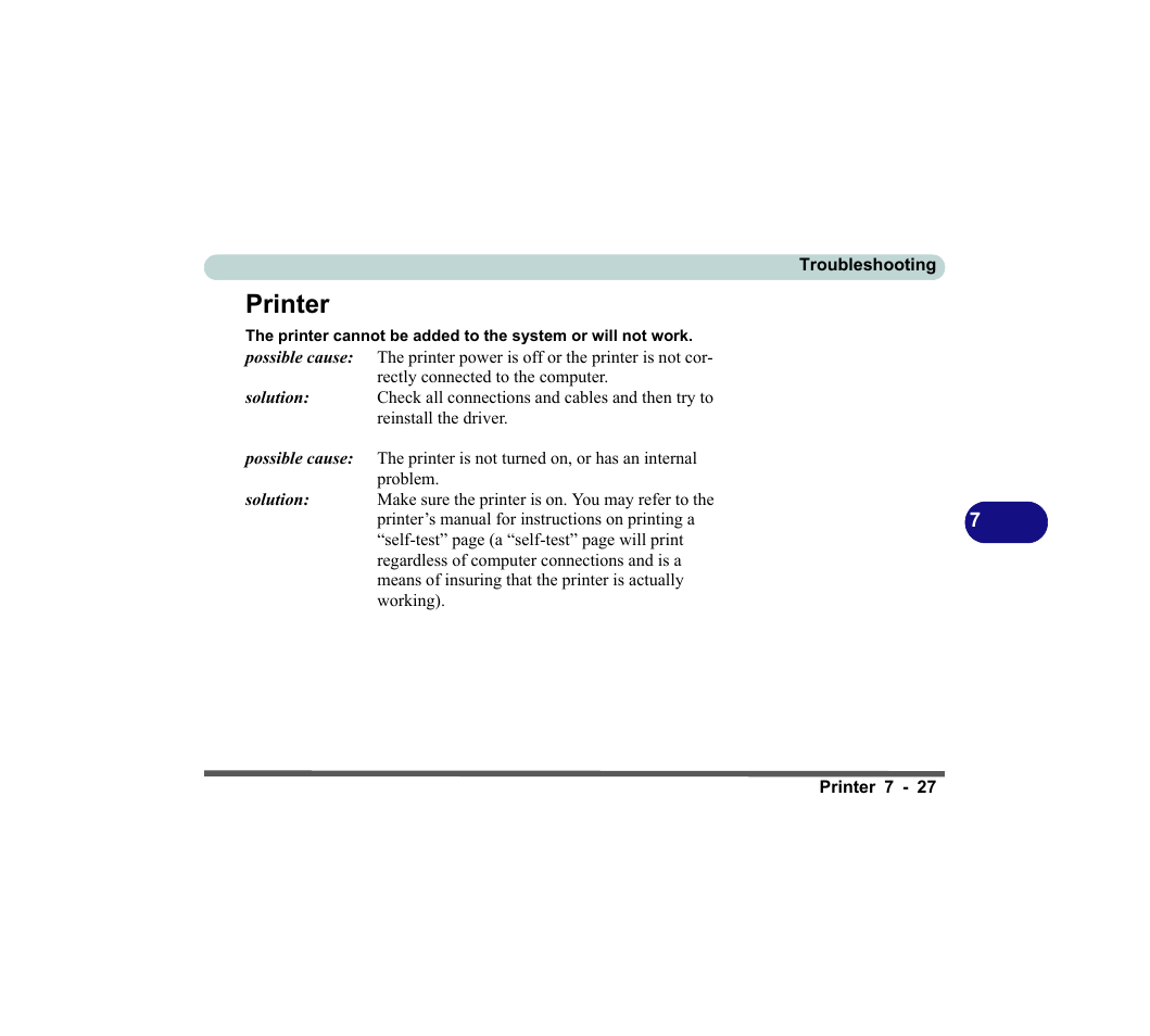 Printer, Printer -27 | chiliGREEN D620S U User Manual | Page 184 / 209