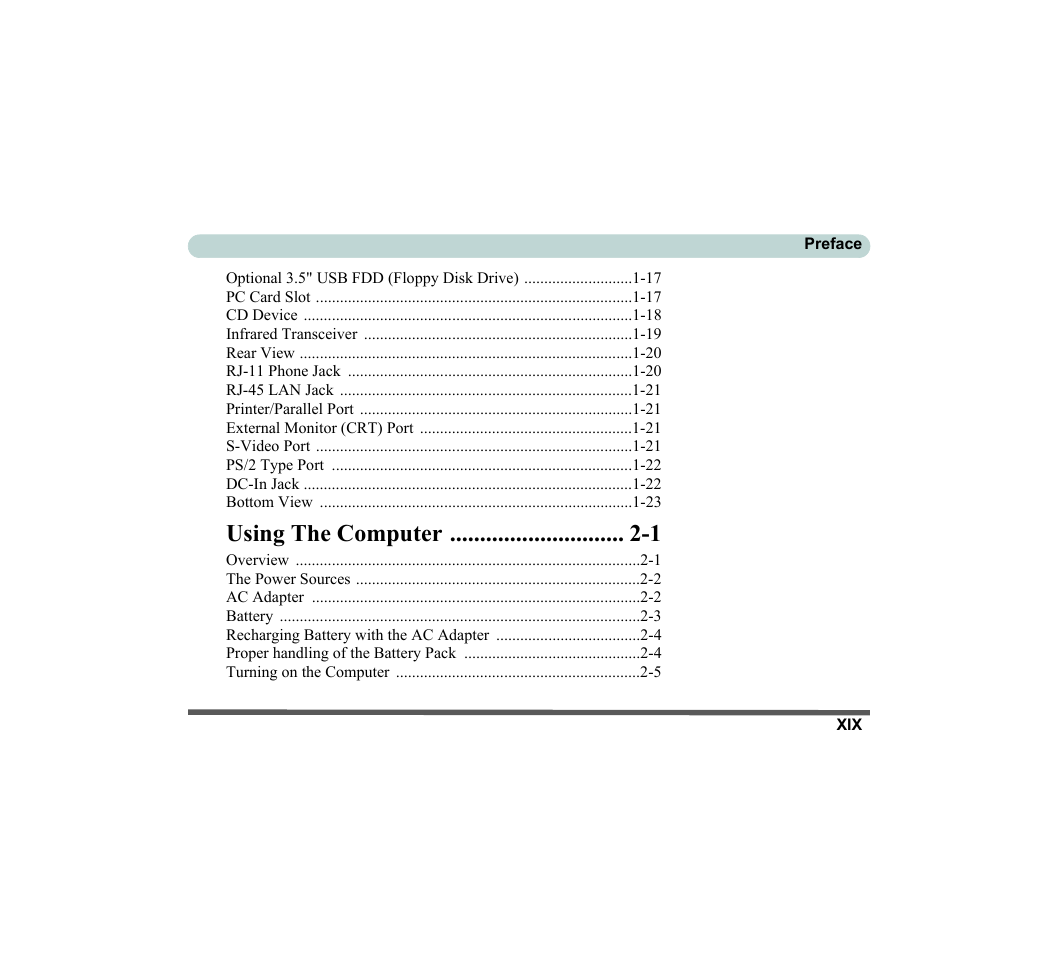 Using the computer -1 | chiliGREEN D620S U User Manual | Page 20 / 209