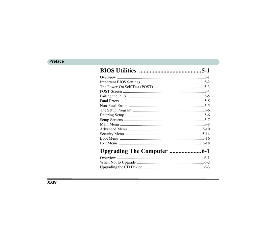 Bios utilities -1, Upgrading the computer -1 | chiliGREEN D620S U User Manual | Page 25 / 209