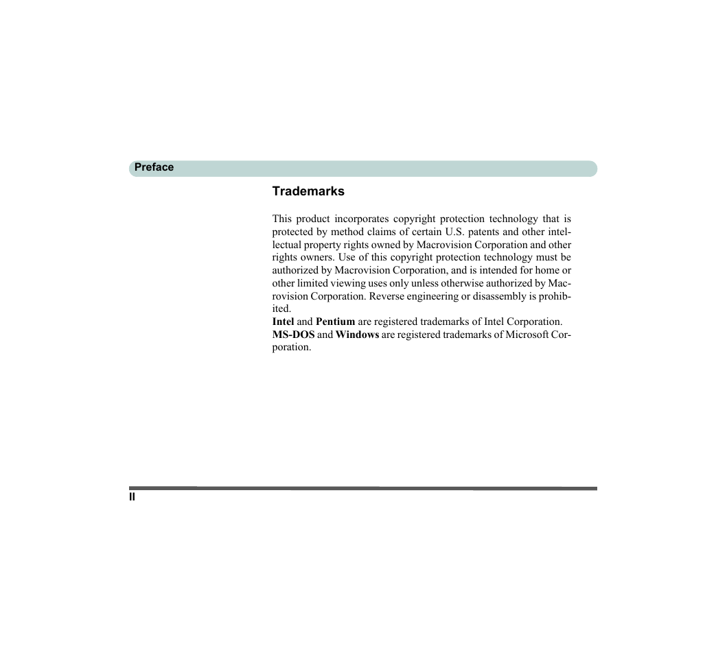 Trademarks | chiliGREEN D620S U User Manual | Page 3 / 209