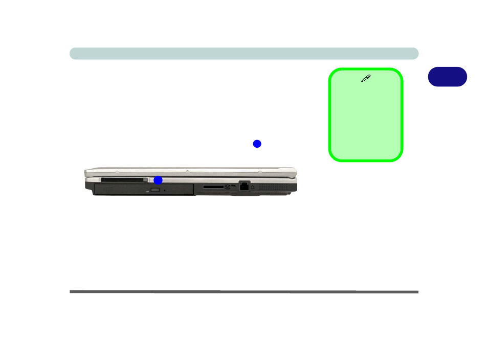 Pc card slot, Inserting and removing pc cards, Pc card slot -7 | Inserting and removing pc cards -7 | chiliGREEN M400A User Manual | Page 45 / 162