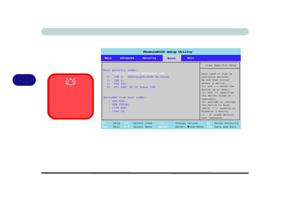 Boot menu, Boot menu -12, Bios utilities 5 - 12 boot menu | Figure 5 - 5 | chiliGREEN M400A User Manual | Page 88 / 162