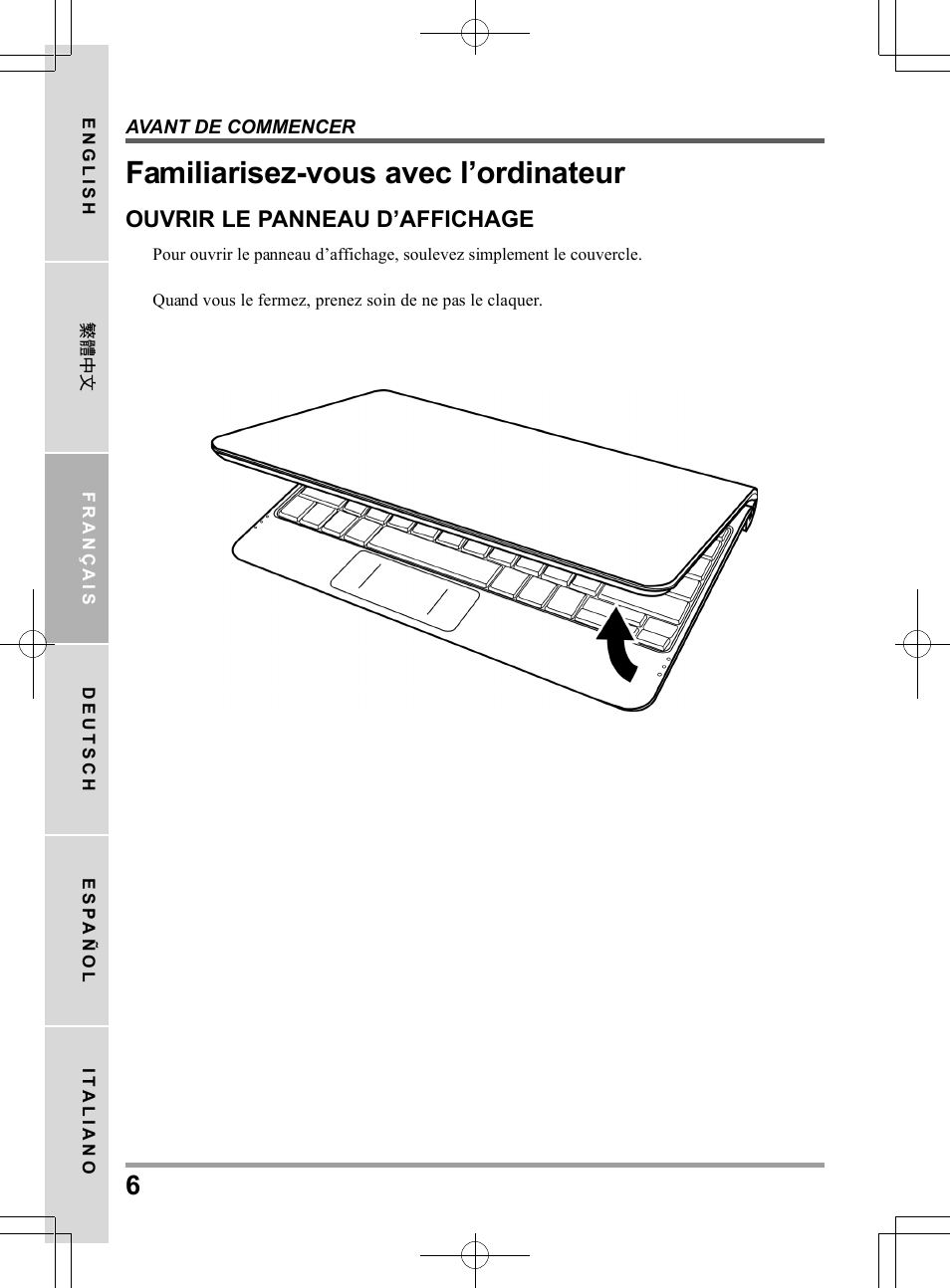 Familiarisez-vous avec l’ordinateur | chiliGREEN QW6 User Manual | Page 50 / 198