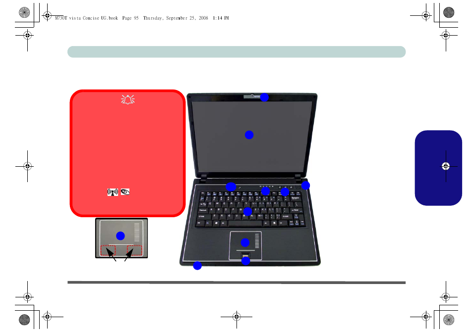 Carte du système : vue de face avec l’écran, Fr anç a is | chiliGREEN M730T User Manual | Page 101 / 216