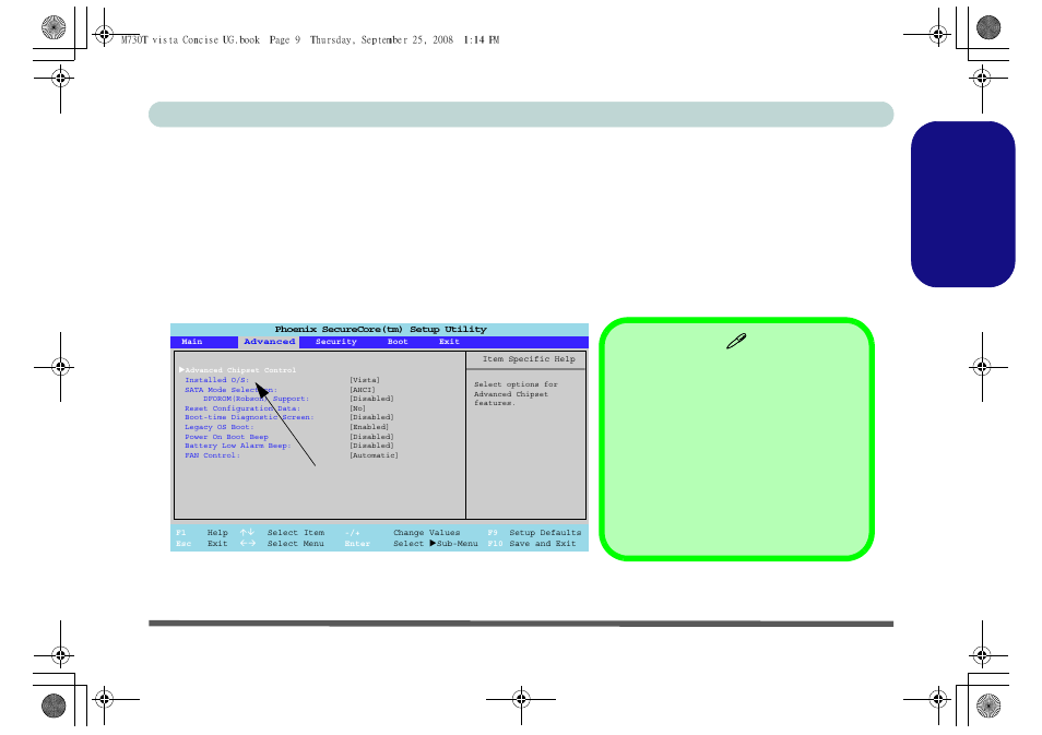 Operating system setup, Engl ish, Operating system setup - 9 concise user’s guide | chiliGREEN M730T User Manual | Page 15 / 216