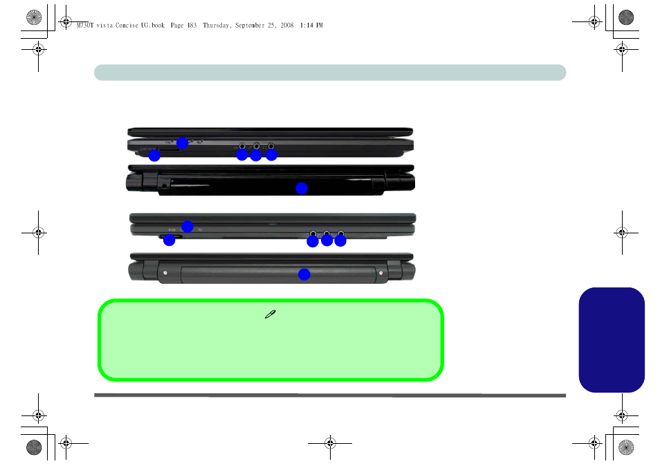 Italiano | chiliGREEN M730T User Manual | Page 189 / 216